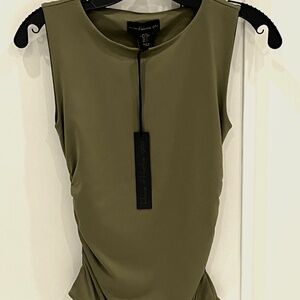 NWT House Of Harlow 1960 moss green thong bodysuit XS